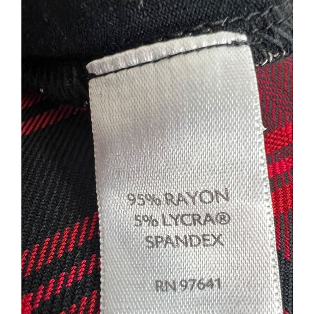 J. Jill Wearever Collection Black / Beige Patterned Rayon Tunic  Long Sleeves XL - Picture 3 of 5